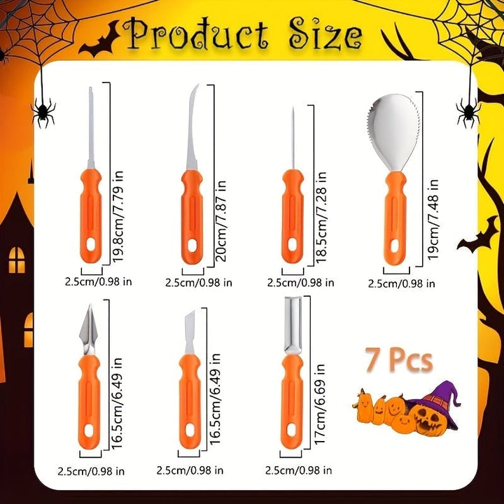 Pumpkin Carving Kit and Tools with Stainless Steel Saw Knife and 7-Piece Supplies Set
