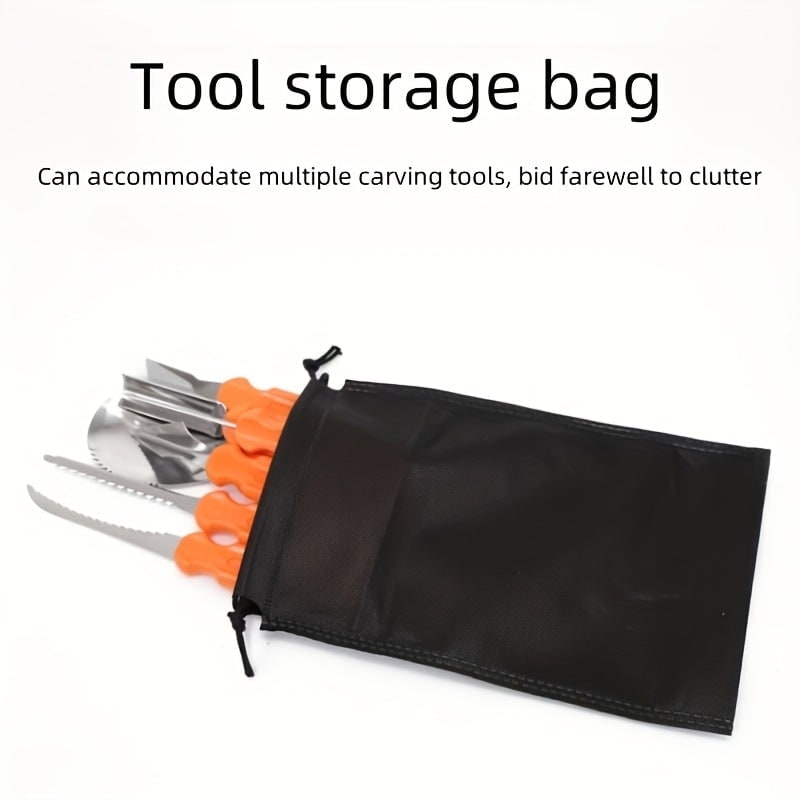 Pumpkin Carving Kit and Tools with Stainless Steel Saw Knife and 7-Piece Supplies Set