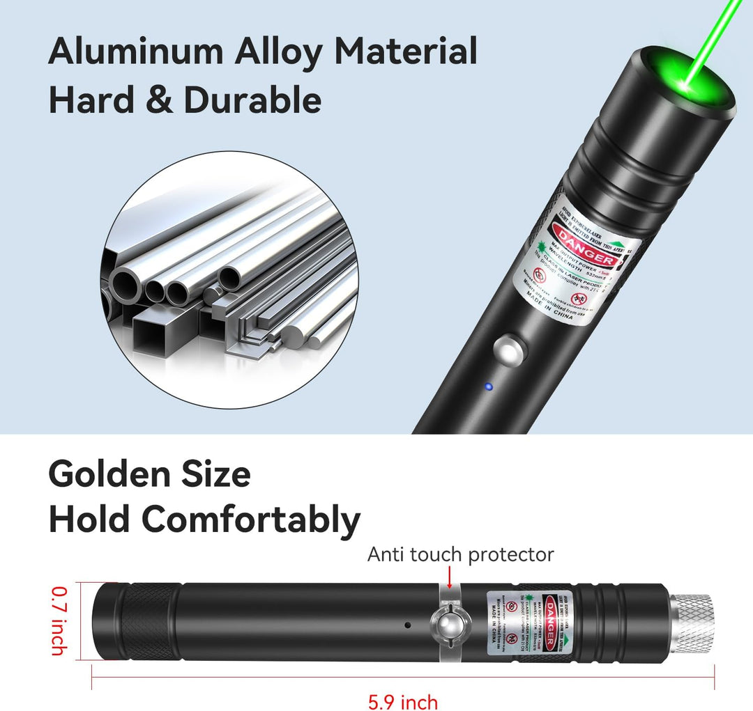 Rechargeable Laser Pointer Pen Torch