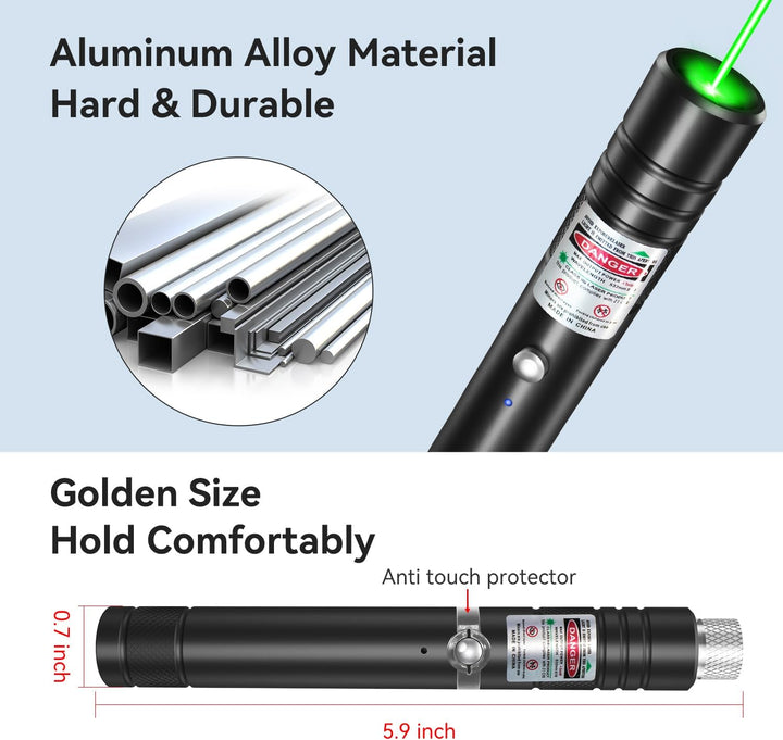 Rechargeable Laser Pointer Pen Torch