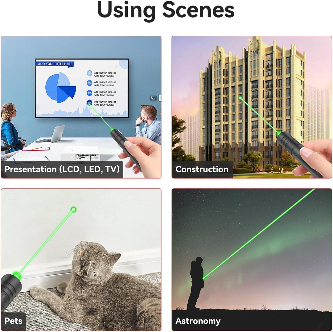 Rechargeable Laser Pointer Pen Torch