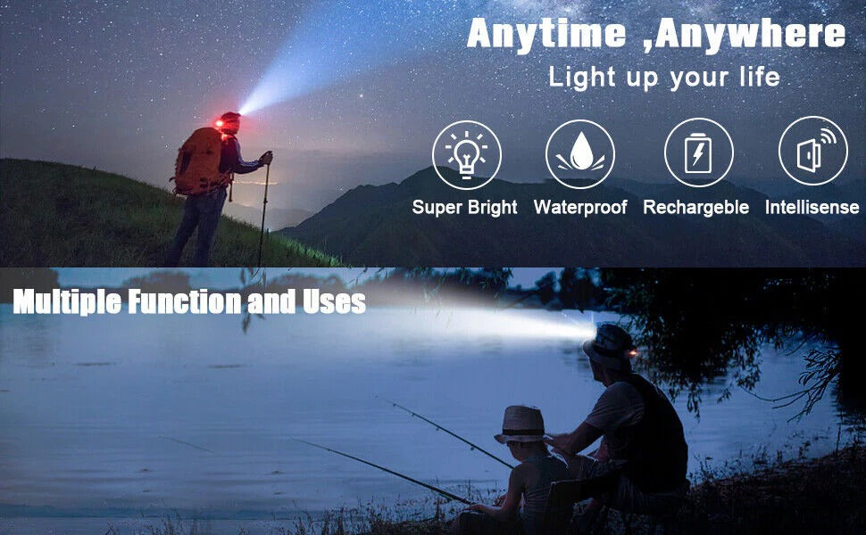 Rechargeable LED Headlamp High Brightness Outdoor Headlight
