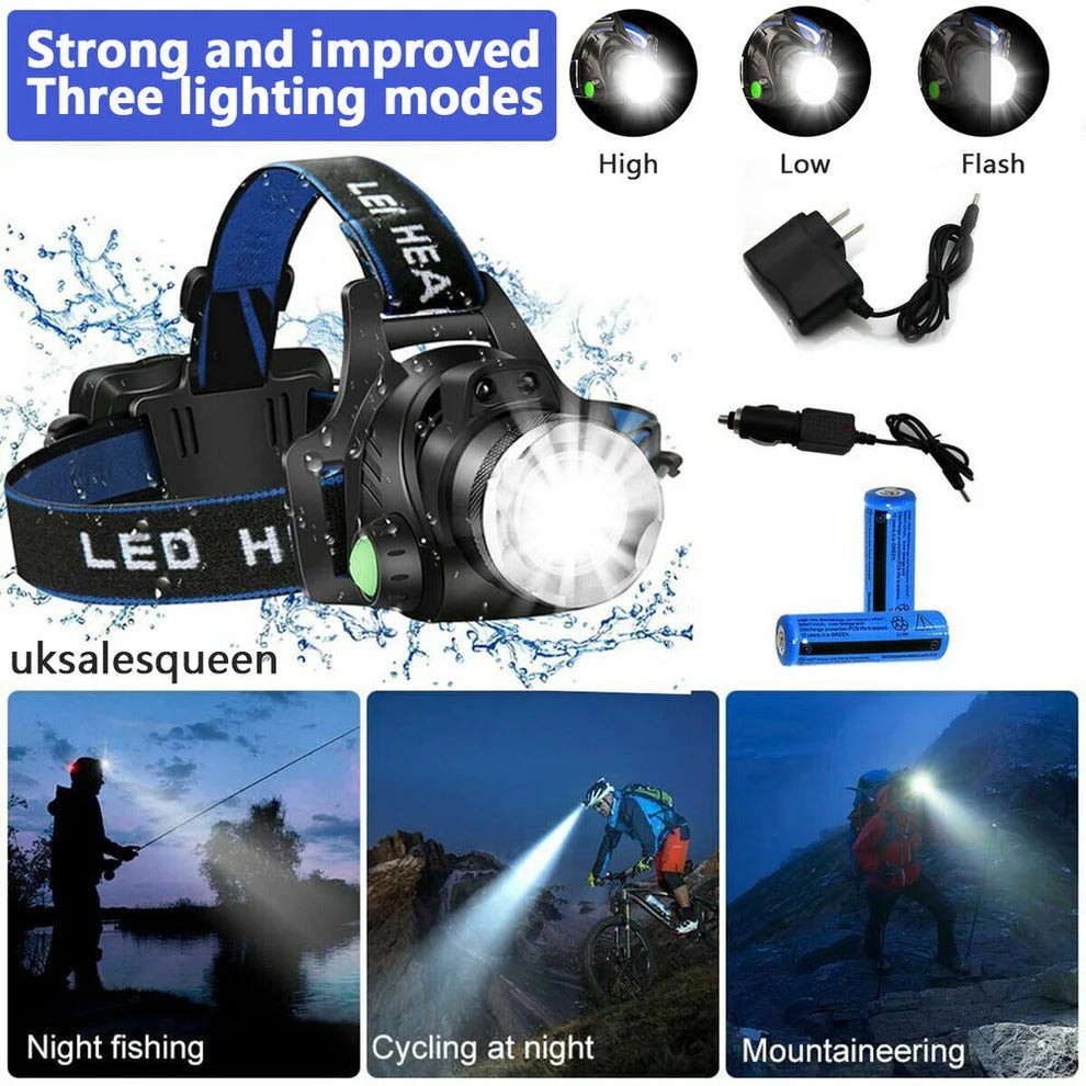 Rechargeable LED Headlamp High Brightness Outdoor Headlight