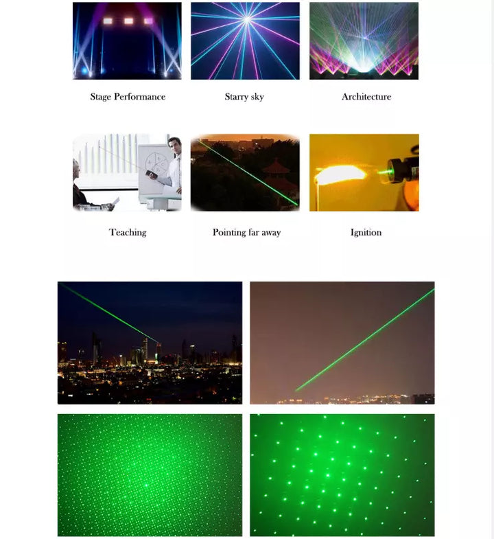 Laser Pointer Torch Rechargeable Long Range