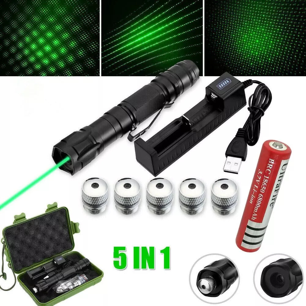 Rechargeable Laser Pointer Pen Long Range Torch