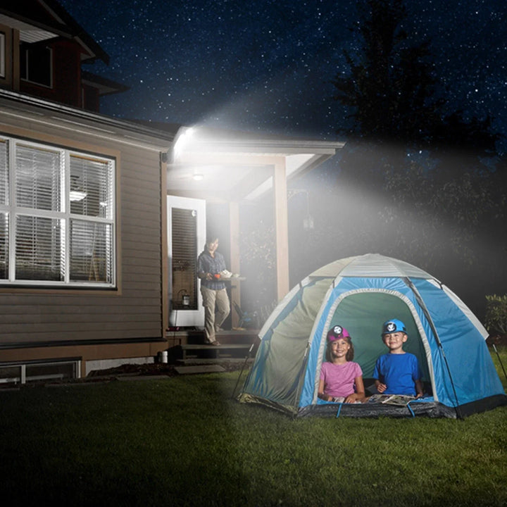 Solar Motion Sensor Outdoor Wall Light Plastic Flush Mount