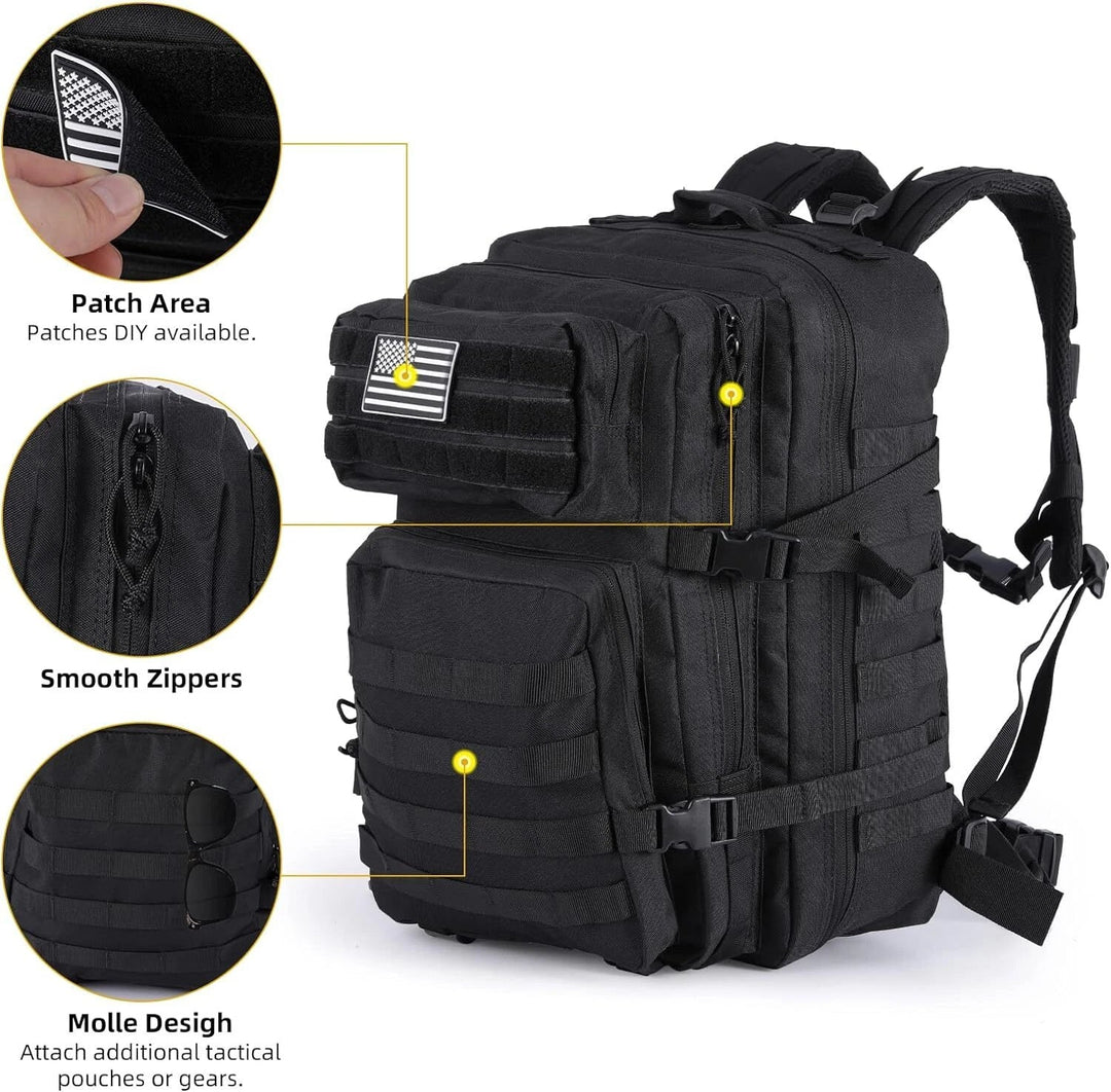 45 Liter Tactical Military MOLLE Backpack Assault Bugout Bag