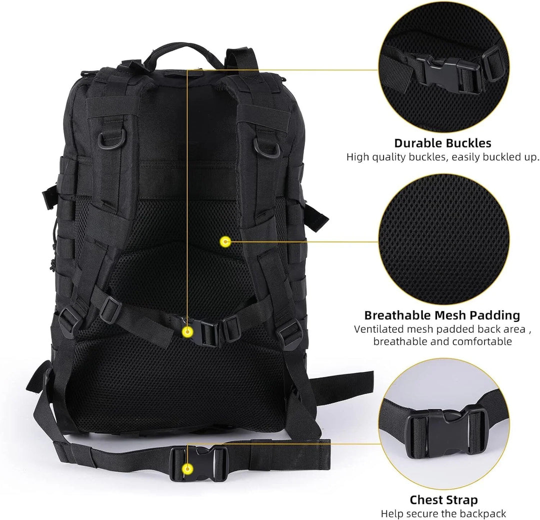 45 Liter Tactical Military MOLLE Backpack Assault Bugout Bag