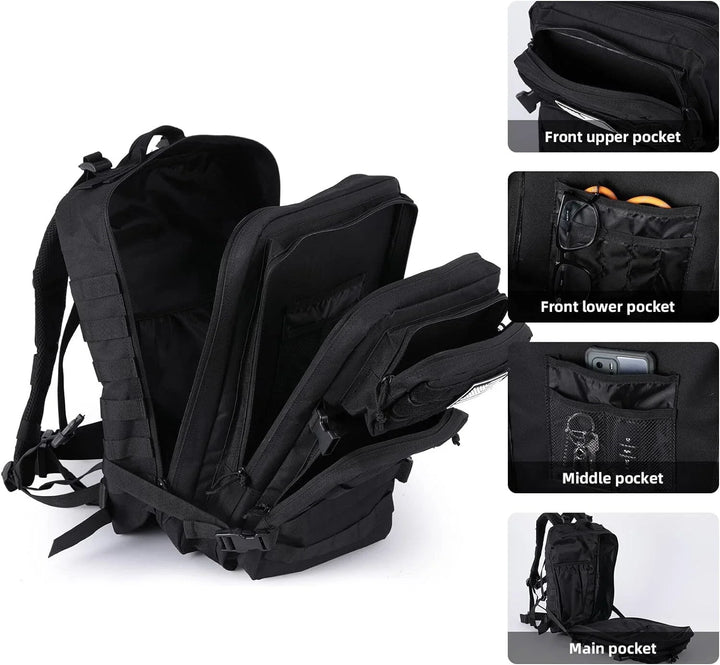 45 Liter Tactical Military MOLLE Backpack Assault Bugout Bag