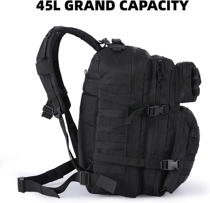 45 Liter Tactical Military MOLLE Backpack Assault Bugout Bag