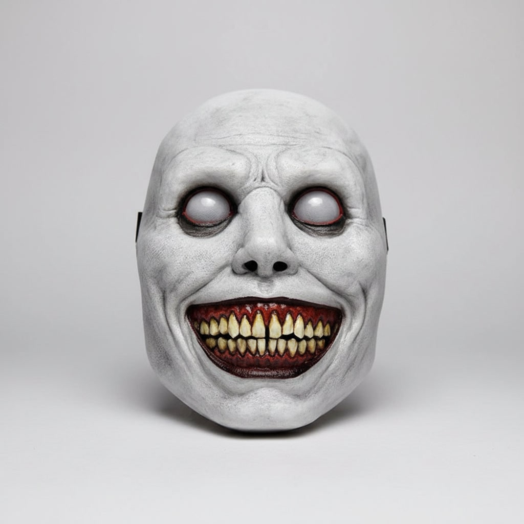 Scary Halloween Mask Creepy Demon Full Face with Pointed Teeth for Party Clown