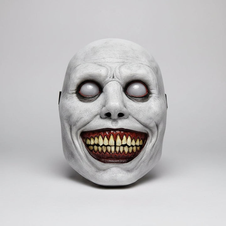 Scary Halloween Mask Creepy Demon Full Face with Pointed Teeth for Party Clown