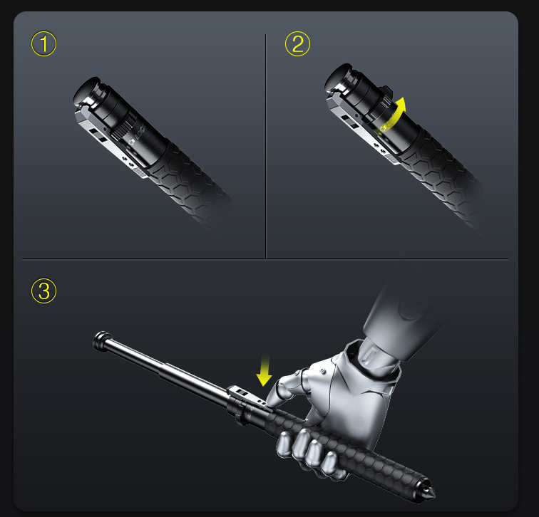 Pro Self-Defense Stick - Adjustable
