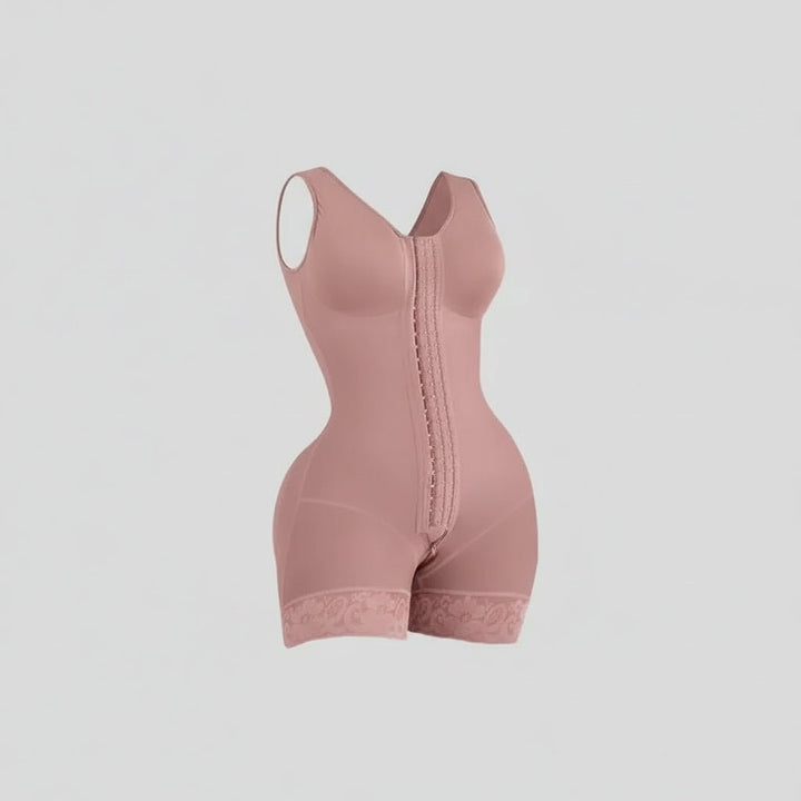 Women Full Body Shaper Tummy Control Butt Lifter Zipper Crotch