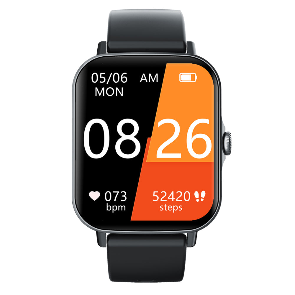 Heart Rate &amp; Blood Pressure Monitor Square Smartwatch Fitness Tracker