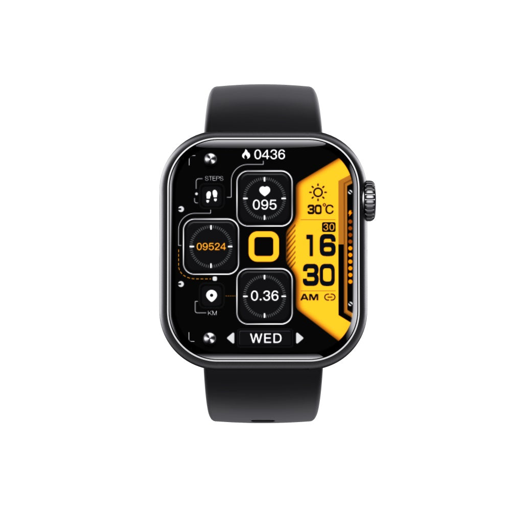 Heart Rate &amp; Blood Pressure Monitor Square Smartwatch Fitness Tracker