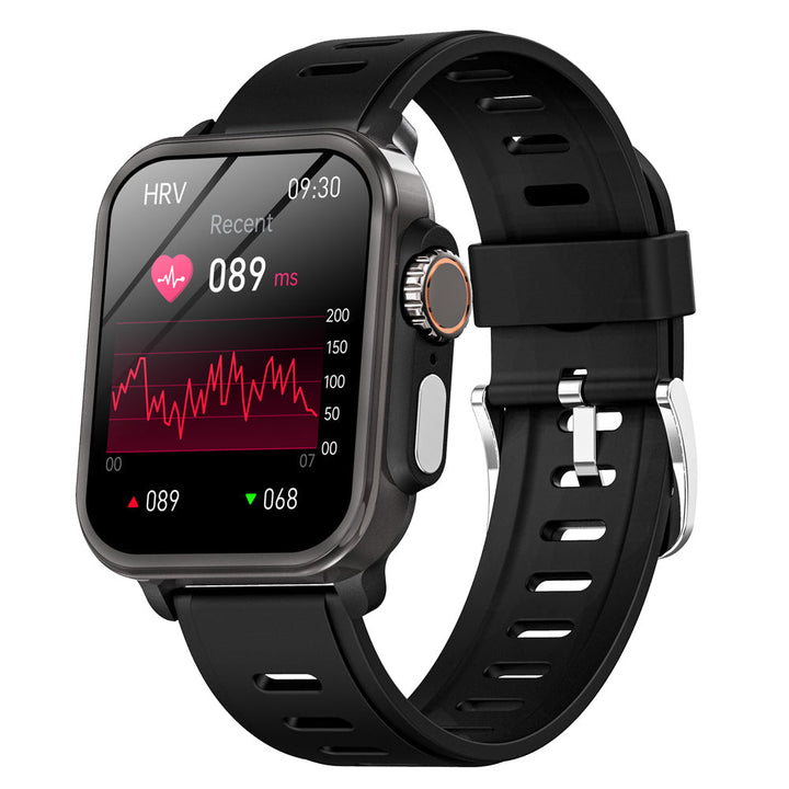 Heart Rate &amp; Blood Pressure Monitor Square Smartwatch Fitness Tracker