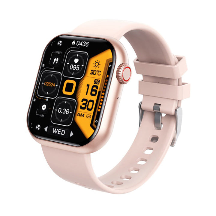 Heart Rate &amp; Blood Pressure Monitor Square Smartwatch Fitness Tracker