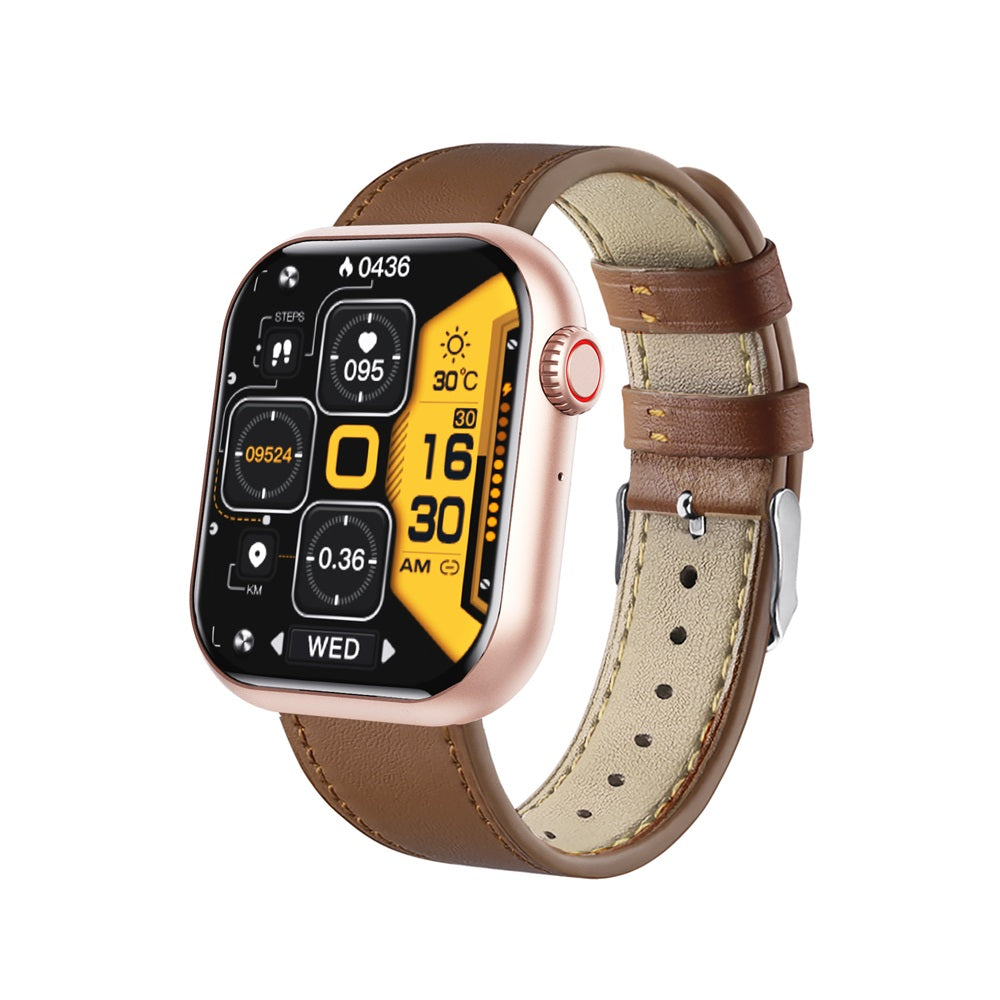Heart Rate &amp; Blood Pressure Monitor Square Smartwatch Fitness Tracker