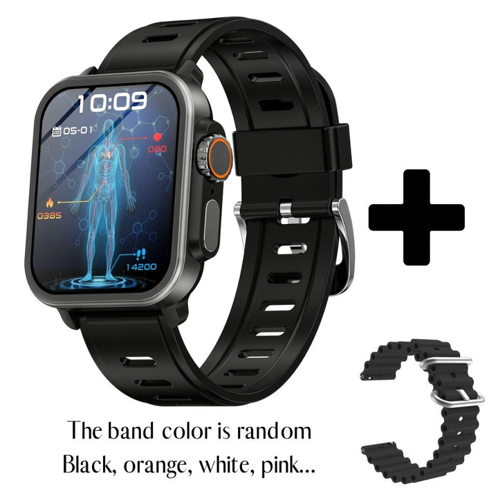 Heart Rate &amp; Blood Pressure Monitor Square Smartwatch Fitness Tracker