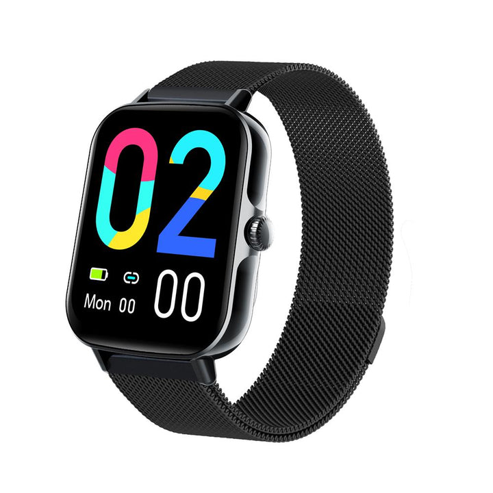 Heart Rate &amp; Blood Pressure Monitor Square Smartwatch Fitness Tracker