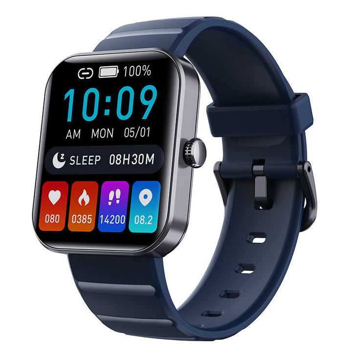 Heart Rate &amp; Blood Pressure Monitor Square Smartwatch Fitness Tracker