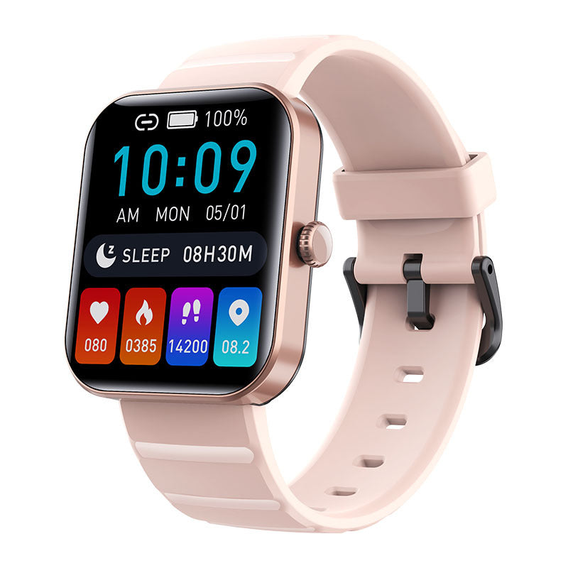 Heart Rate &amp; Blood Pressure Monitor Square Smartwatch Fitness Tracker