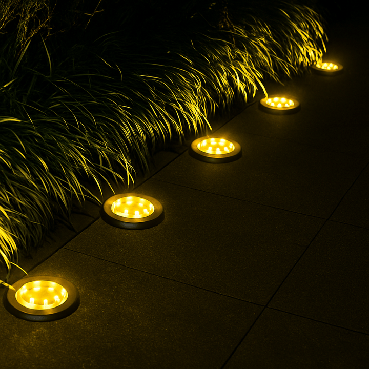 Solar-Powered Outdoor Garden Lights Rust-Proof Weather-Resistant