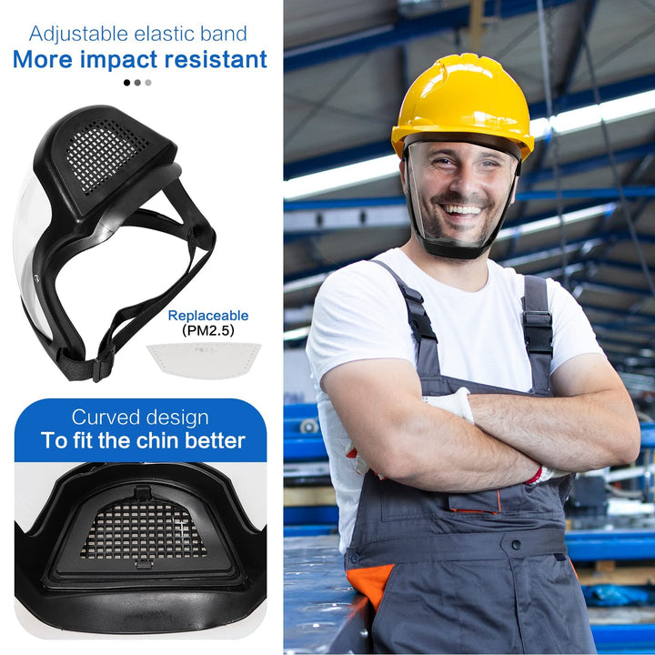 Face Shield Anti Fog Protective Safety Shield Clear Visor