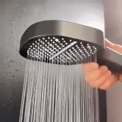 High Pressure Round Shower Head Adjustable Spray Bathroom Fixture