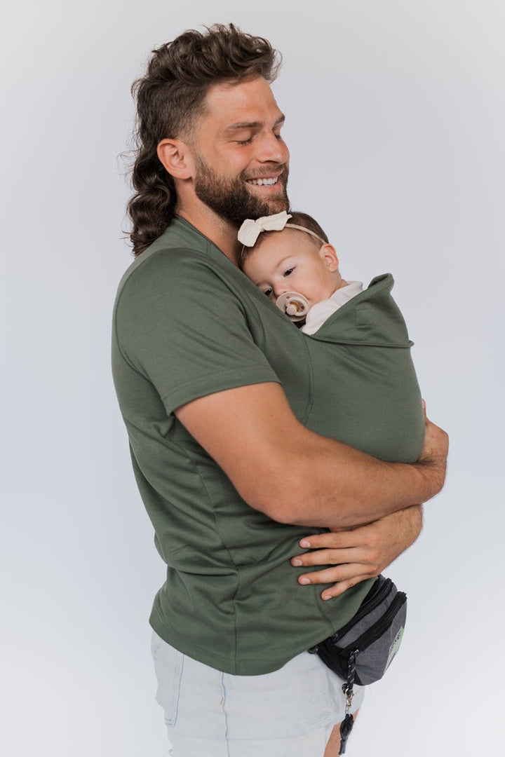 Baby Carrier TShirt Hands Free Babywearing Shirt for Parents