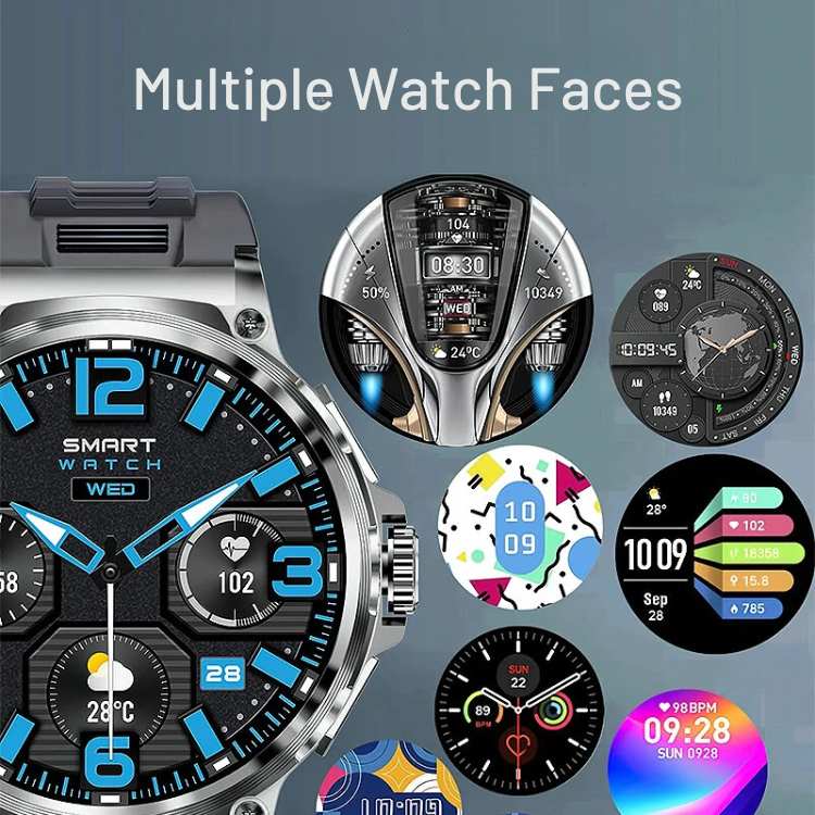 Smartwatch Circular Display 10-Day Battery Call Alerts Health Tracking