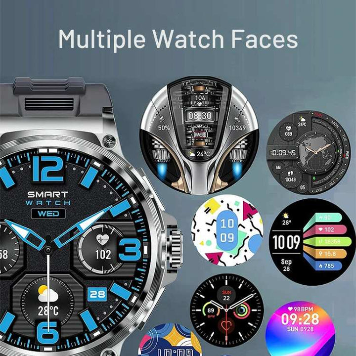 Smartwatch Circular Display 10-Day Battery Call Alerts Health Tracking