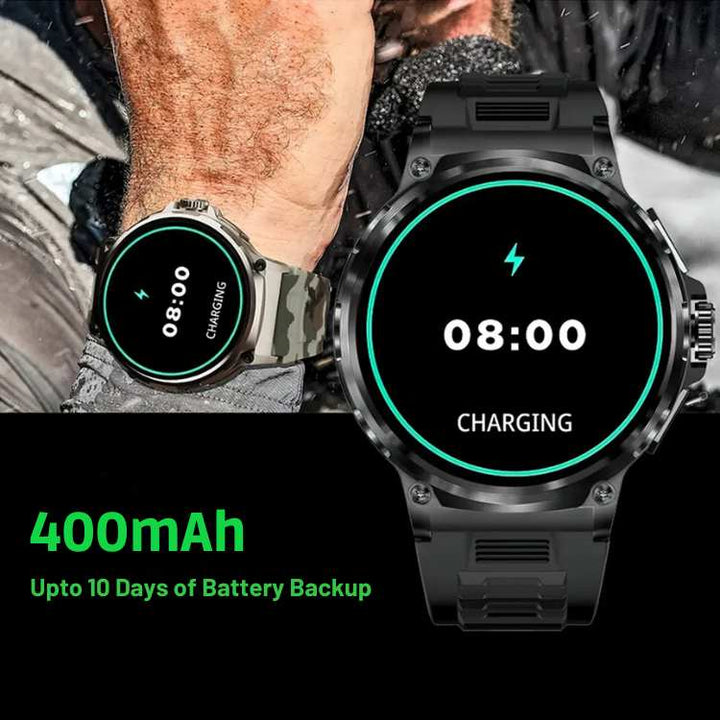 Smartwatch Circular Display 10-Day Battery Call Alerts Health Tracking