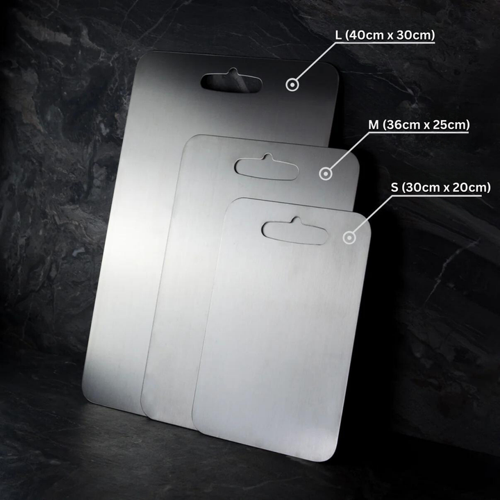 Titanium Cutting Board Antibacterial Non-Porous Ultra Hygienic