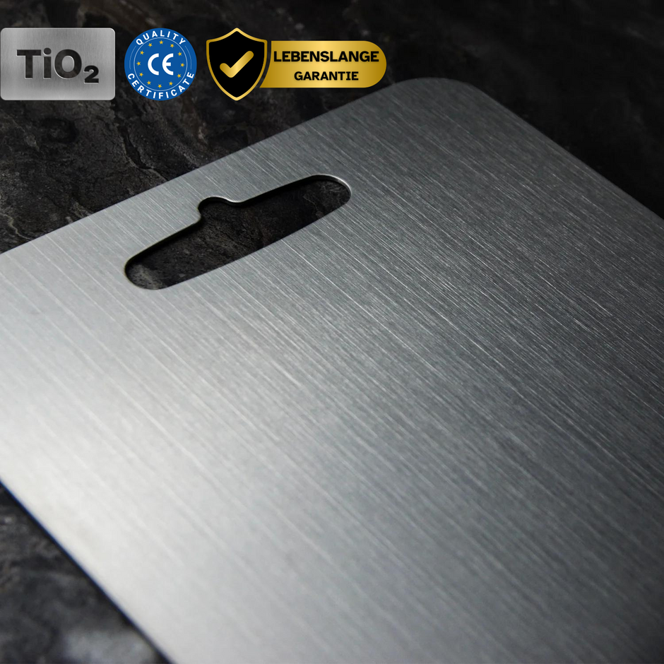Titanium Cutting Board Antibacterial Non-Porous Ultra Hygienic
