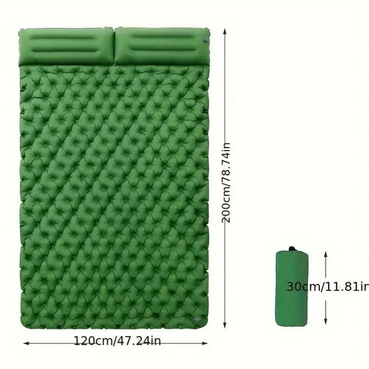 Double Air Mattress Inflatable Camping Sleeping Pad Lightweight Rugged
