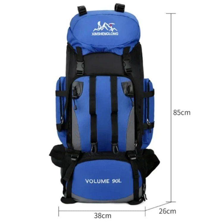 90L Waterproof Hiking Backpack Large Capacity Trekking Camping Pack