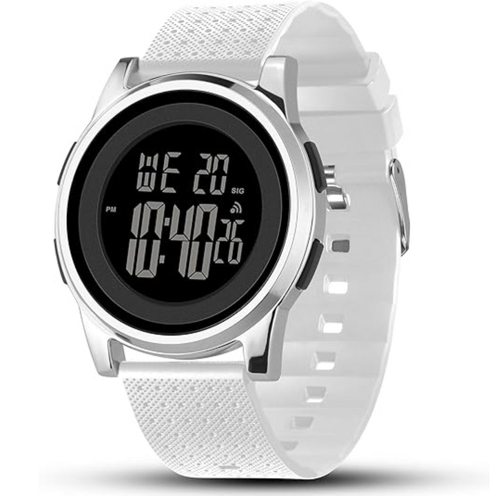 Digital Sports Watch Waterproof Ultra-Thin Round Wristwatch