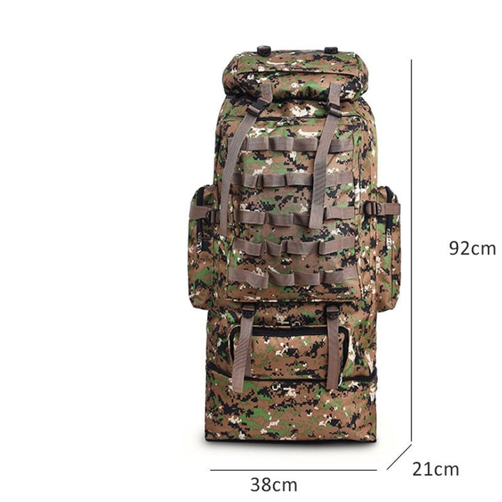 Waterproof 100L Travel Backpack Lightweight Durable Outdoor Backpack