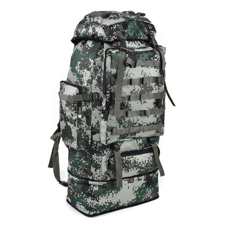Waterproof 100L Travel Backpack Lightweight Durable Outdoor Backpack