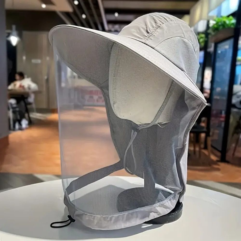 Gardening Sun Hat with Mosquito Net UV Protection Wide Brim
