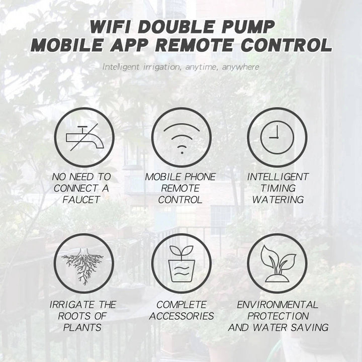 WiFi Automatic Plant Watering System for 20 Pots Smart Irrigation Controller